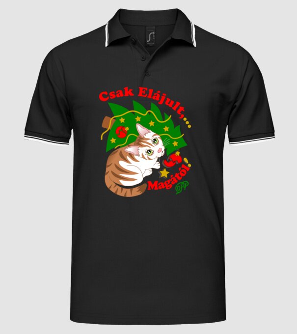  minta fekete pólón