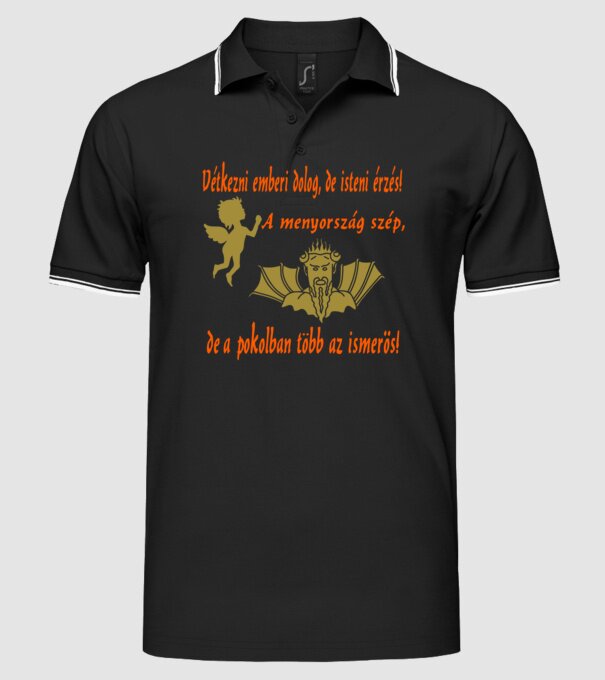  minta fekete pólón