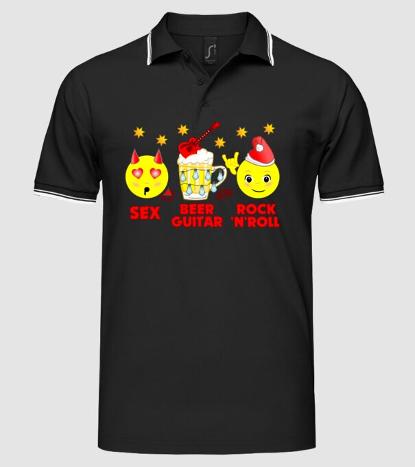  minta fekete pólón