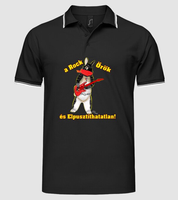  minta fekete pólón