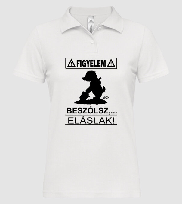  minta fehér pólón