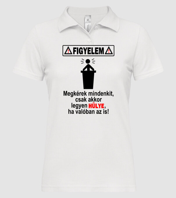  minta fehér pólón