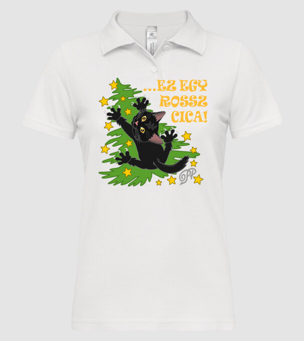  minta fehér pólón