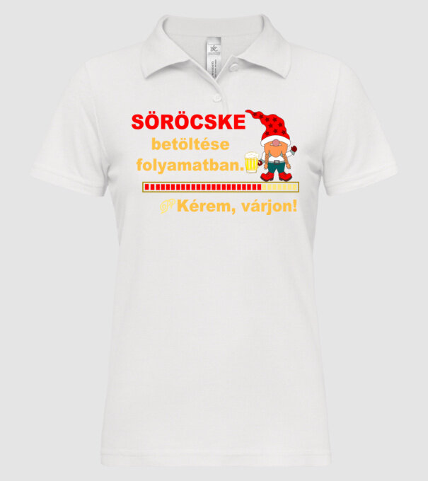 minta fehér pólón