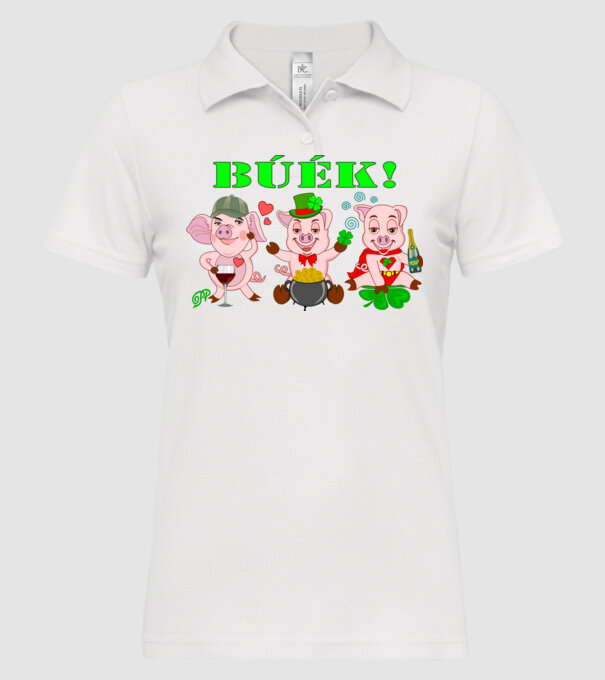  minta fehér pólón