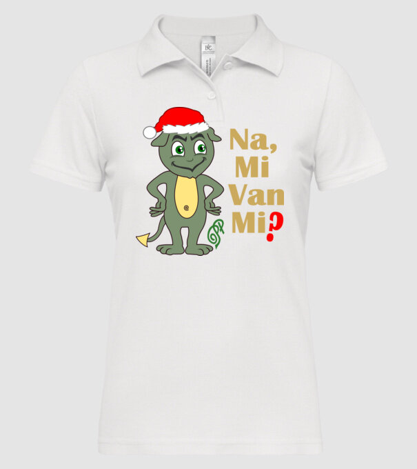  minta fehér pólón