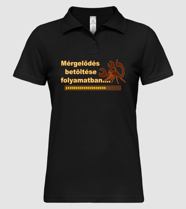  minta fekete pólón