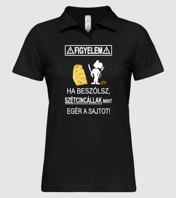  minta fekete pólón