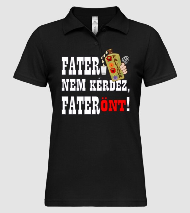  minta fekete pólón