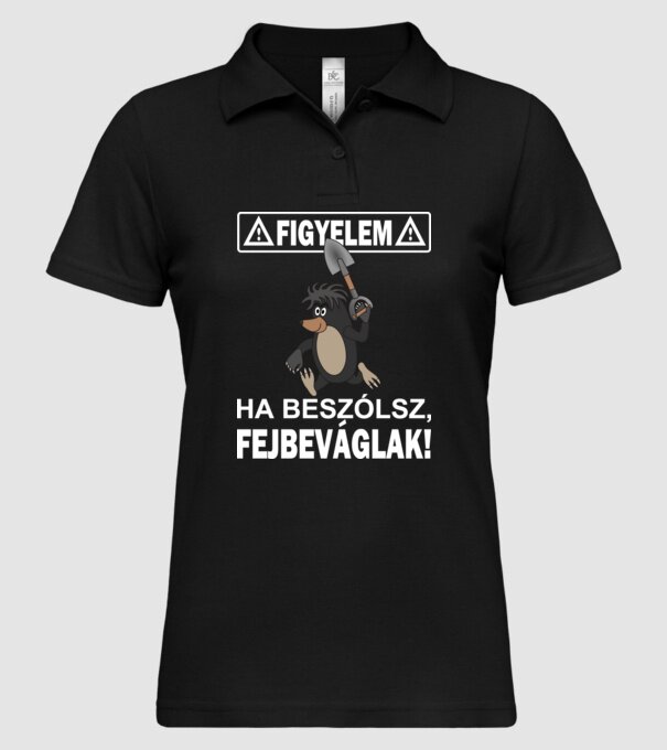  minta fekete pólón