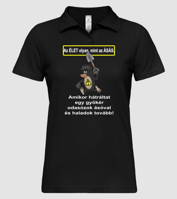  minta fekete pólón