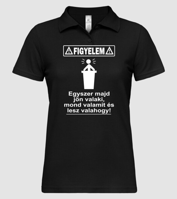  minta fekete pólón