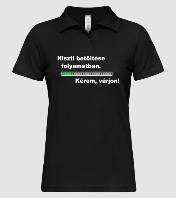  minta fekete pólón