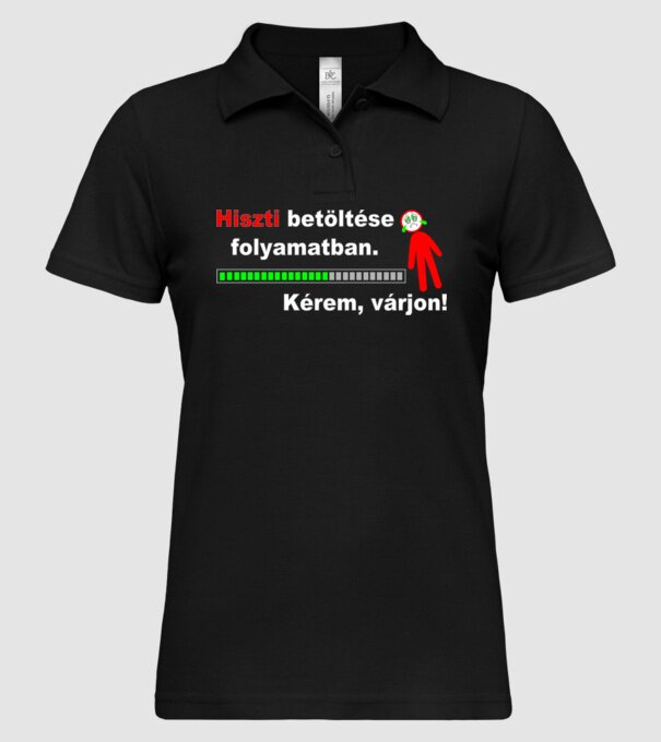  minta fekete pólón
