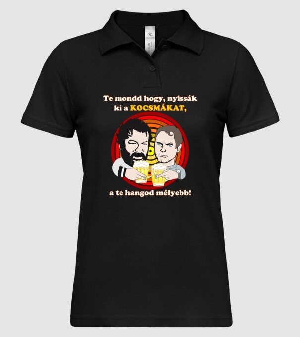  minta fekete pólón