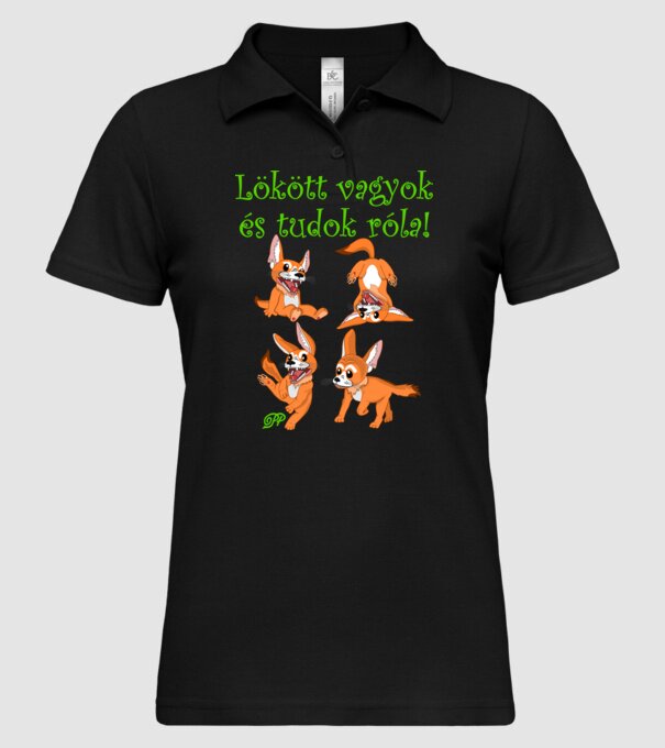  minta fekete pólón
