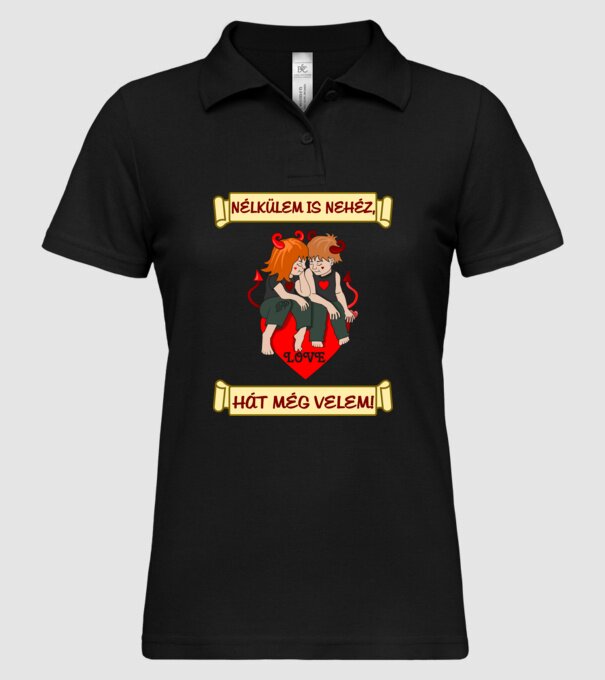  minta fekete pólón
