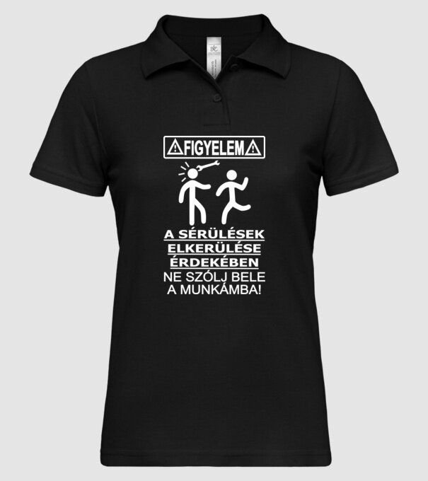  minta fekete pólón