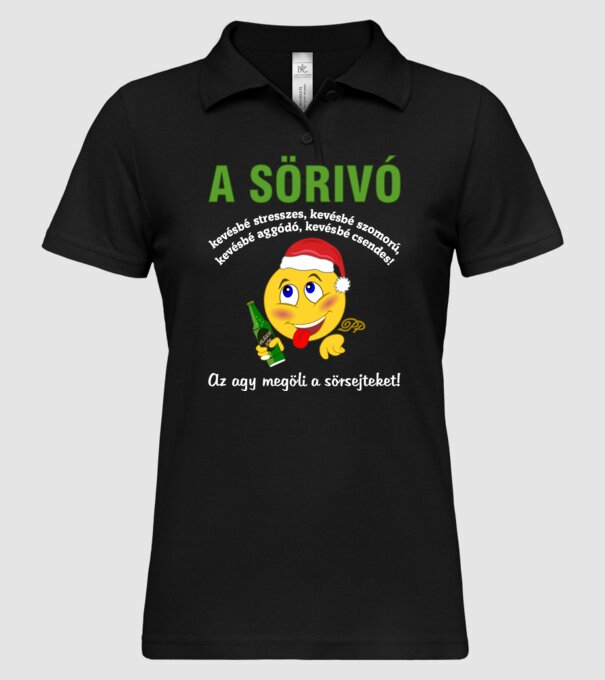  minta fekete pólón
