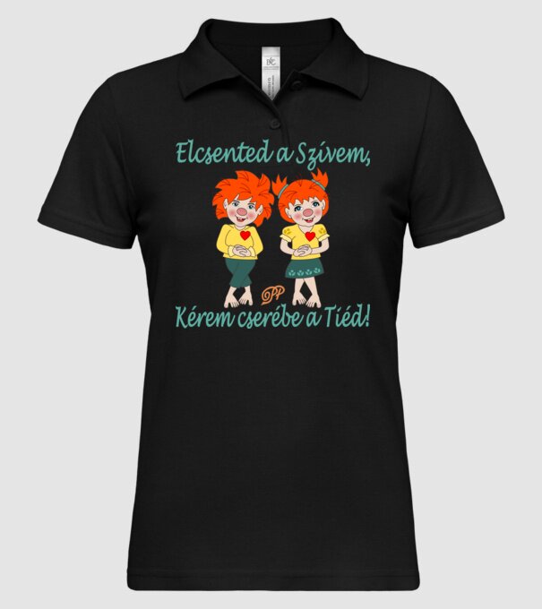  minta fekete pólón
