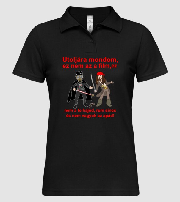  minta fekete pólón