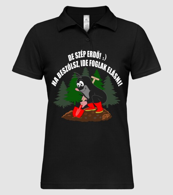  minta fekete pólón