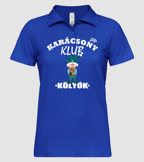  minta királykék pólón