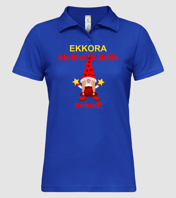  minta királykék pólón