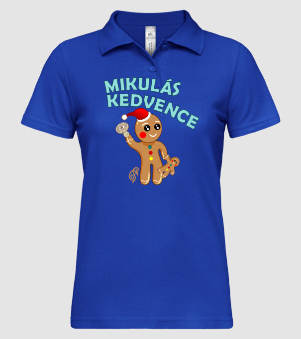  minta királykék pólón