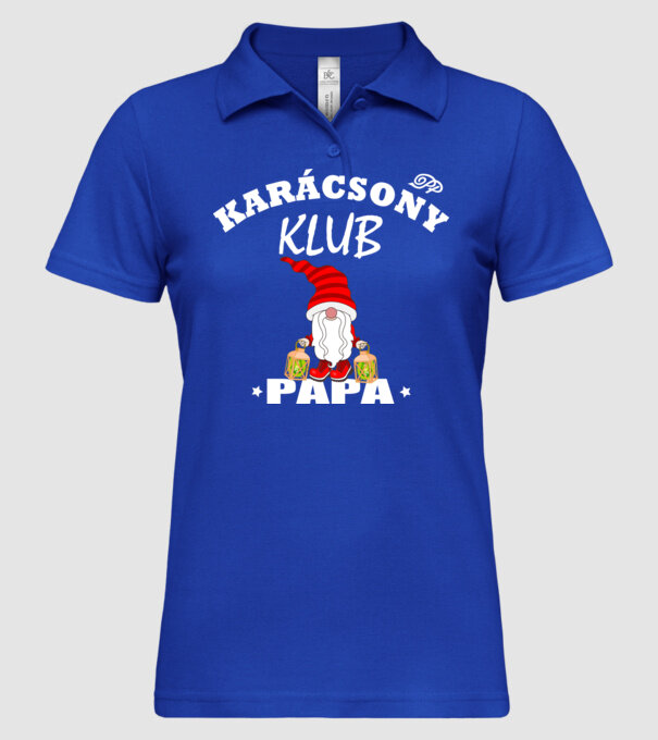  minta királykék pólón
