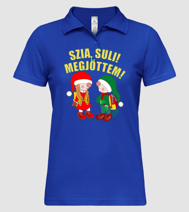  minta királykék pólón