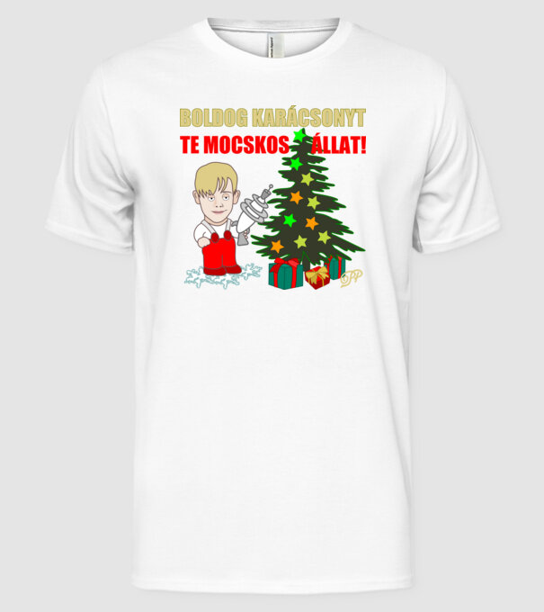  minta fehér pólón
