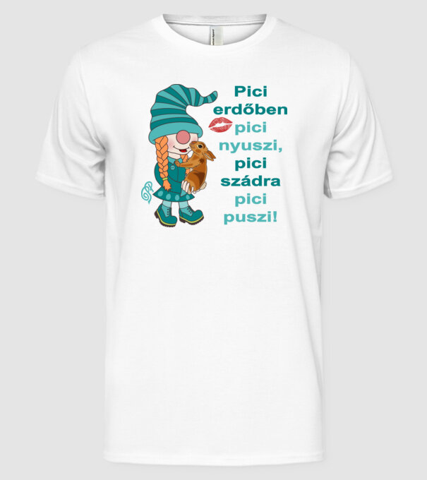  minta fehér pólón