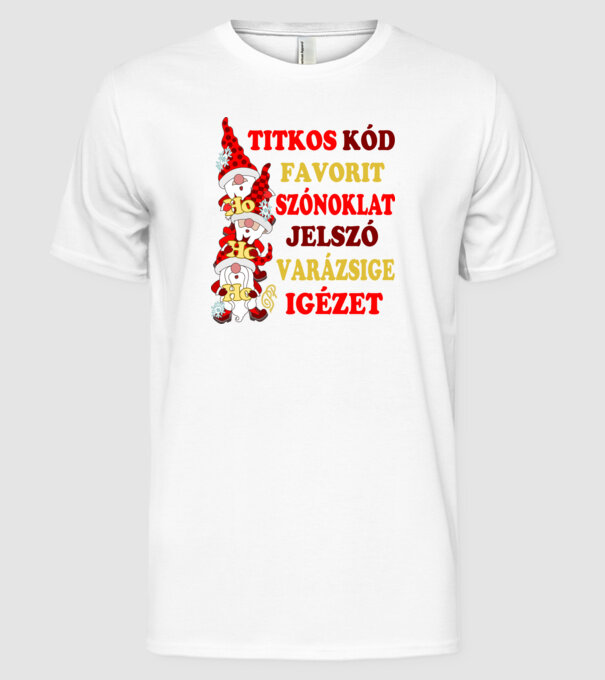  minta fehér pólón