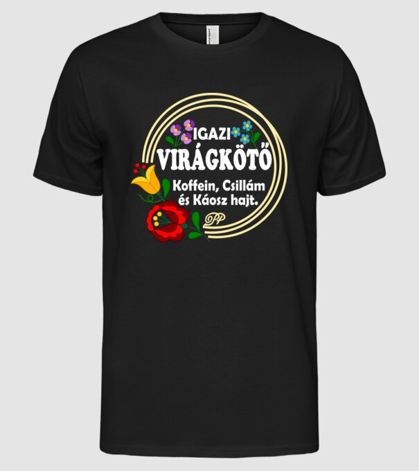  minta fekete pólón