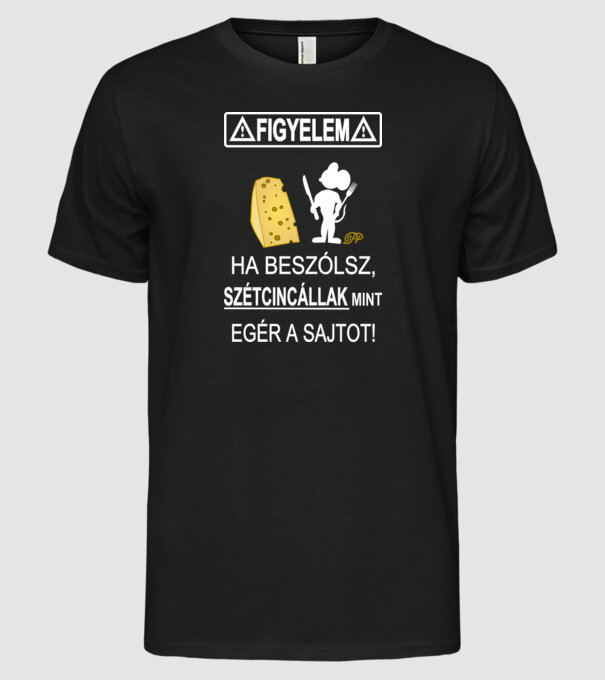  minta fekete pólón