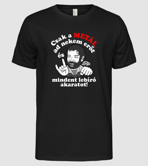  minta fekete pólón