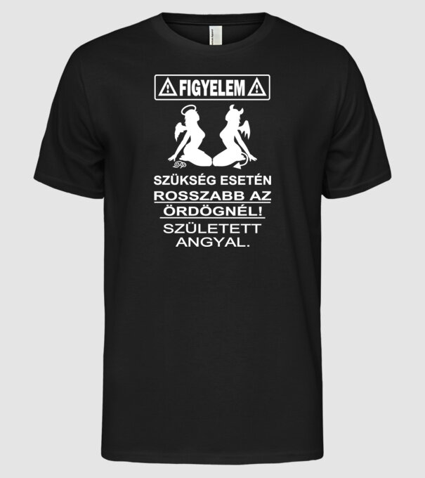  minta fekete pólón