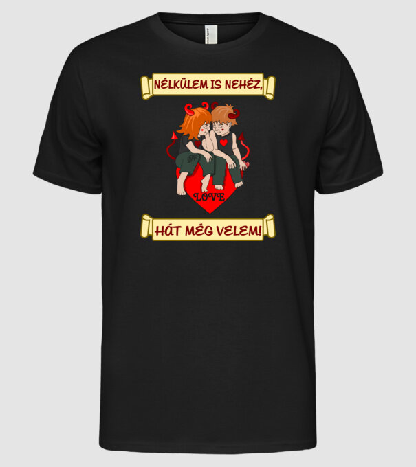  minta fekete pólón