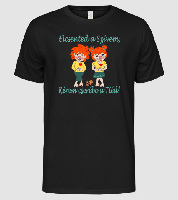  minta fekete pólón
