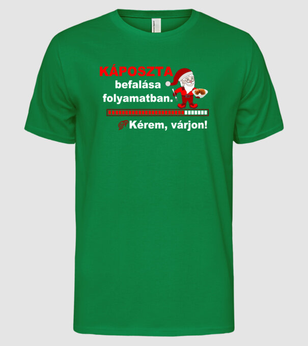  minta zöld pólón
