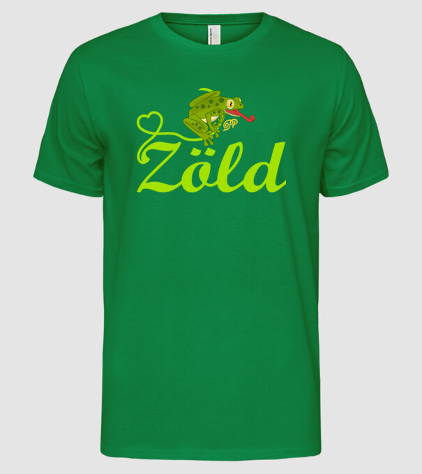  minta zöld pólón