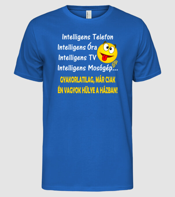  minta királykék pólón