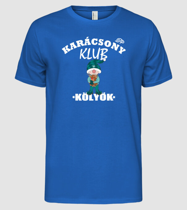 minta királykék pólón