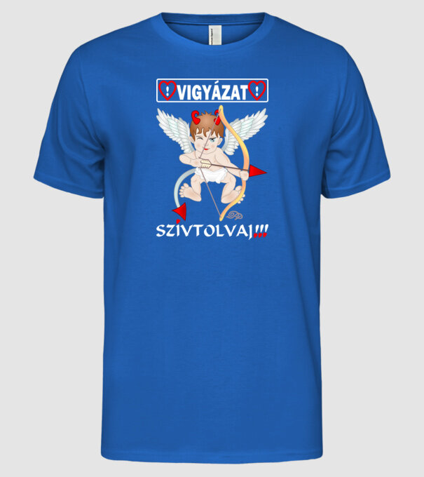  minta királykék pólón