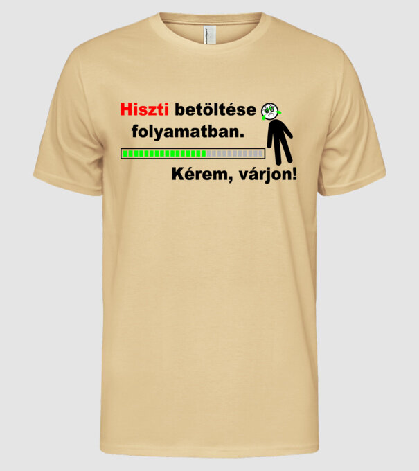  minta homokszín pólón
