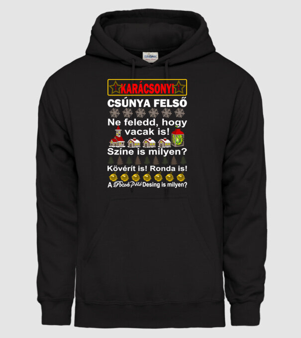  minta fekete pólón