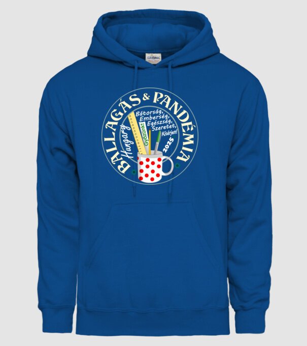  minta királykék pólón