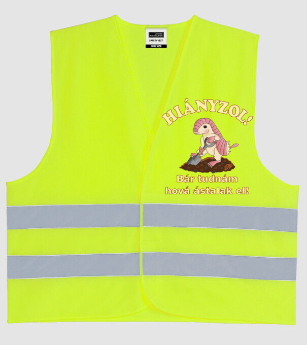 minta neonsárga pólón