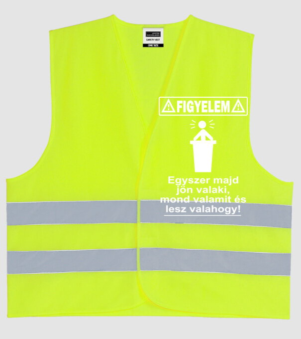  minta neonsárga pólón